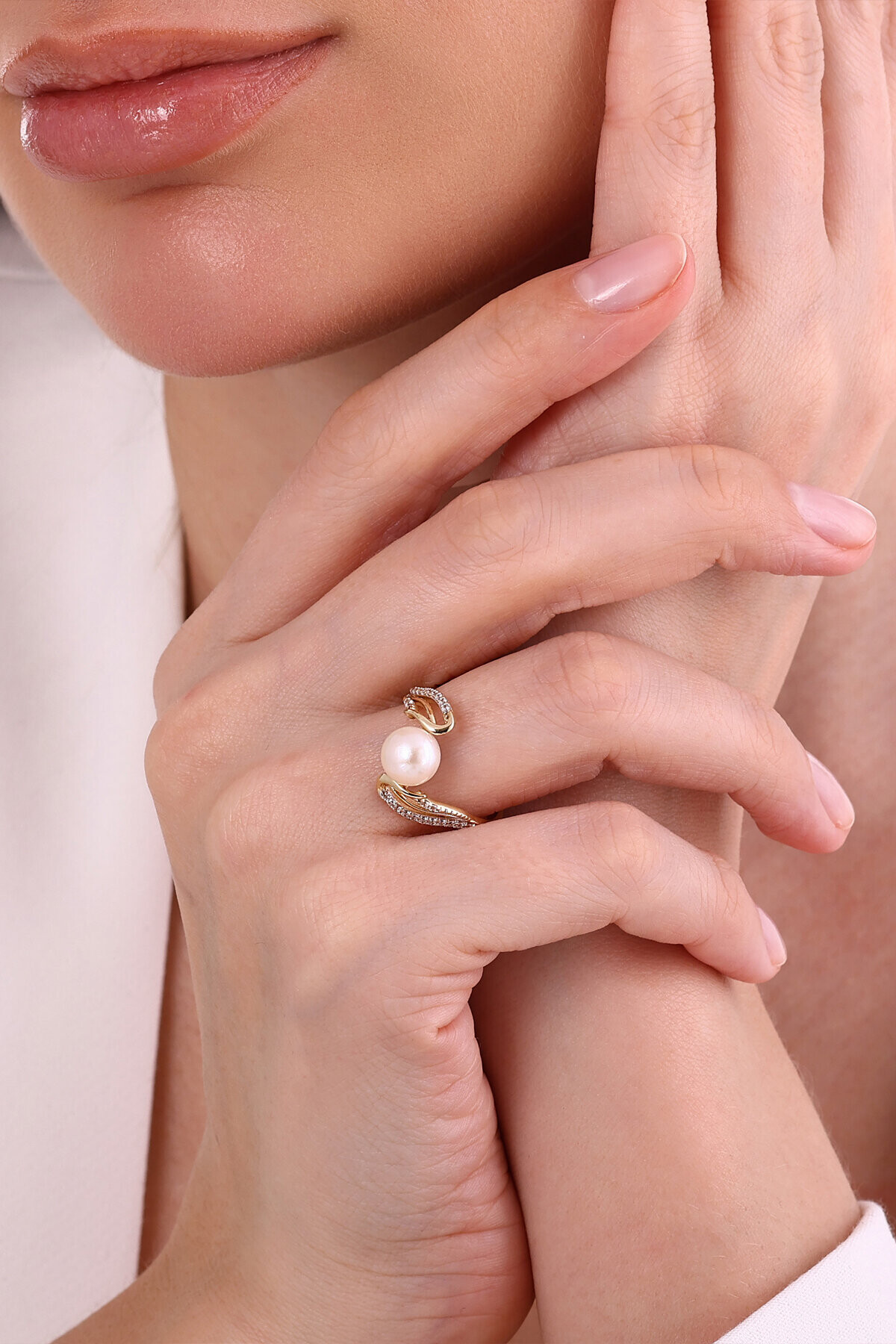 14 Ayar İnci Düğün Seti