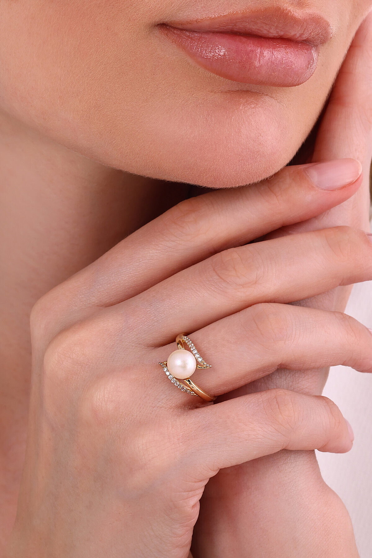 14 Ayar İnci Düğün Seti