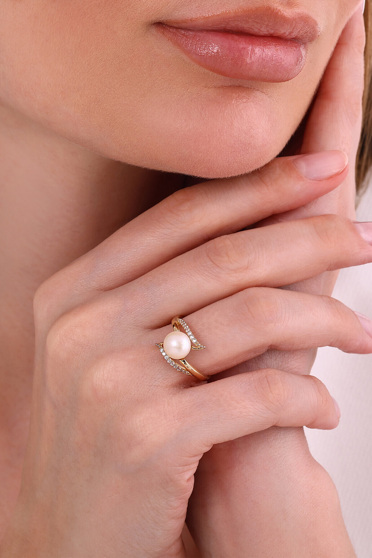 14 Ayar İnci Düğün Seti