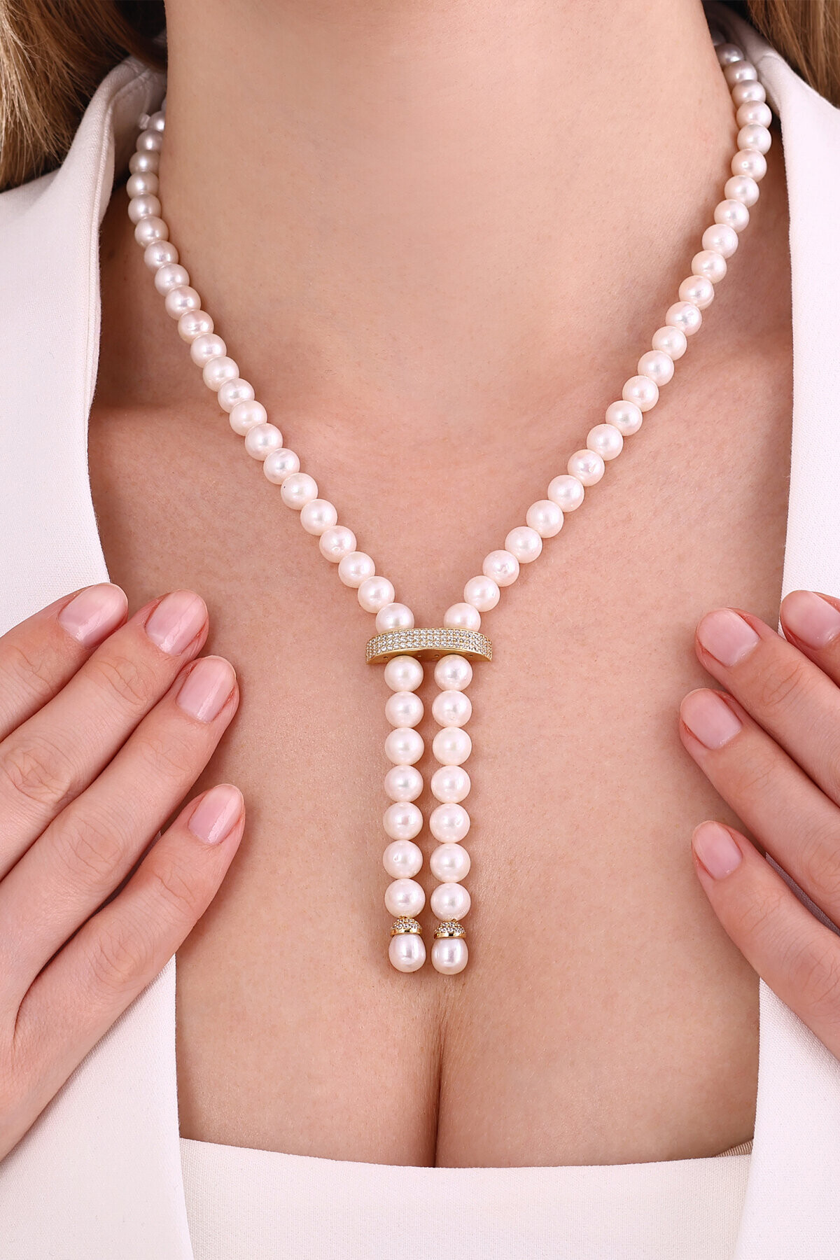 14 Ayar İnci Düğün Seti