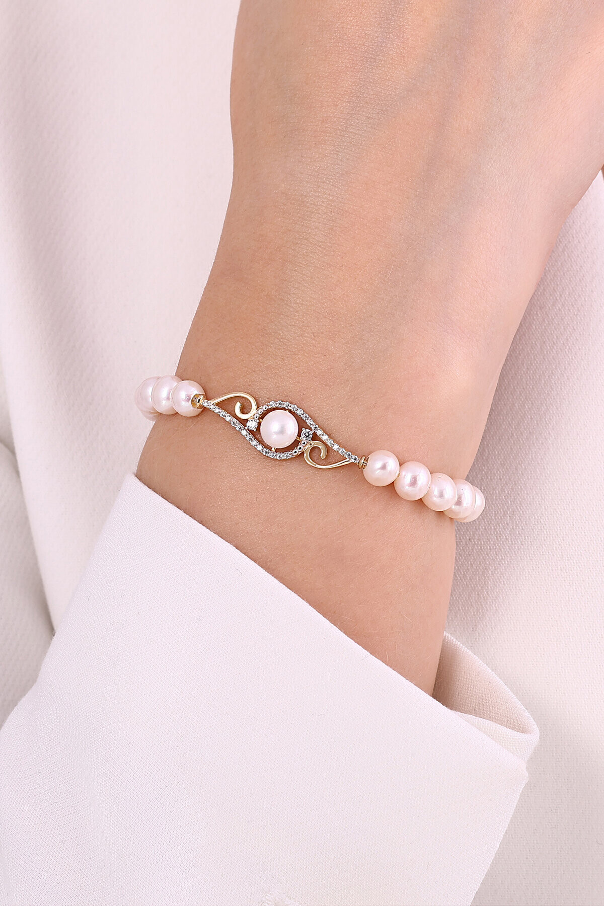 14 Ayar İnci Düğün Seti