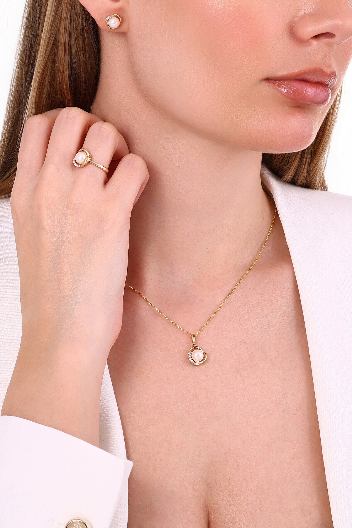 14 Ayar İnci Kolye Ucu