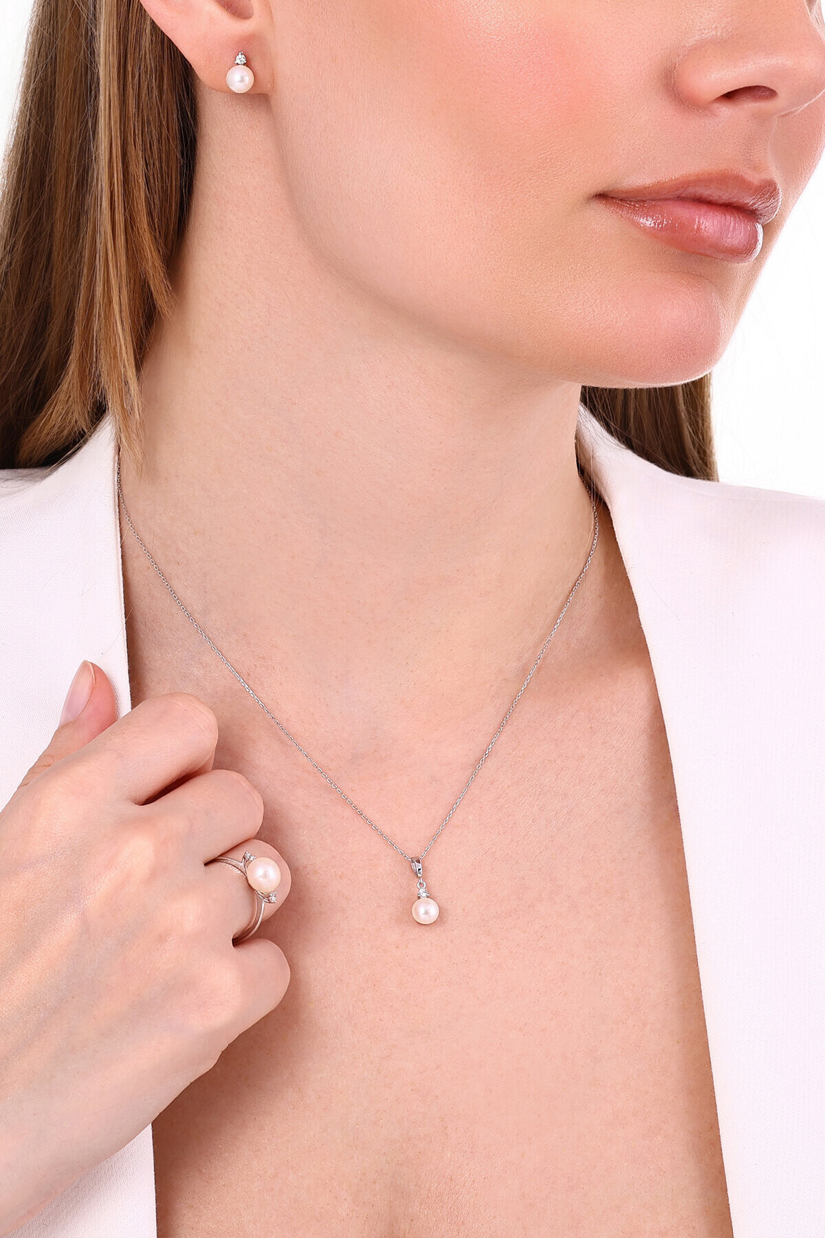 14 Ayar İnci Yüzük