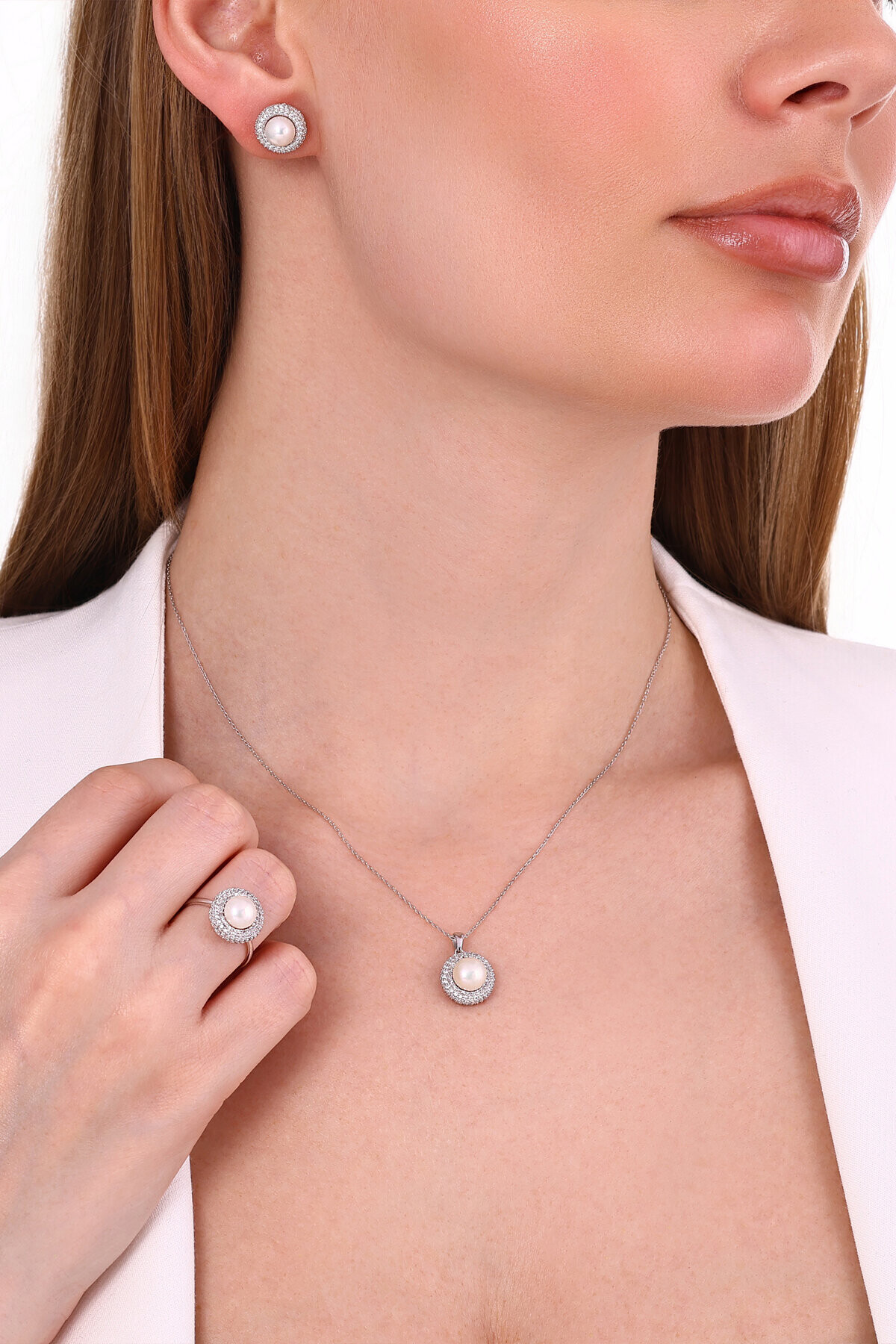 14 Ayar İnci Yüzük