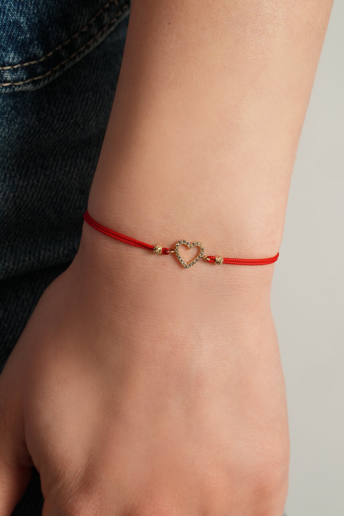 14 Ayar Kalp Bileklik