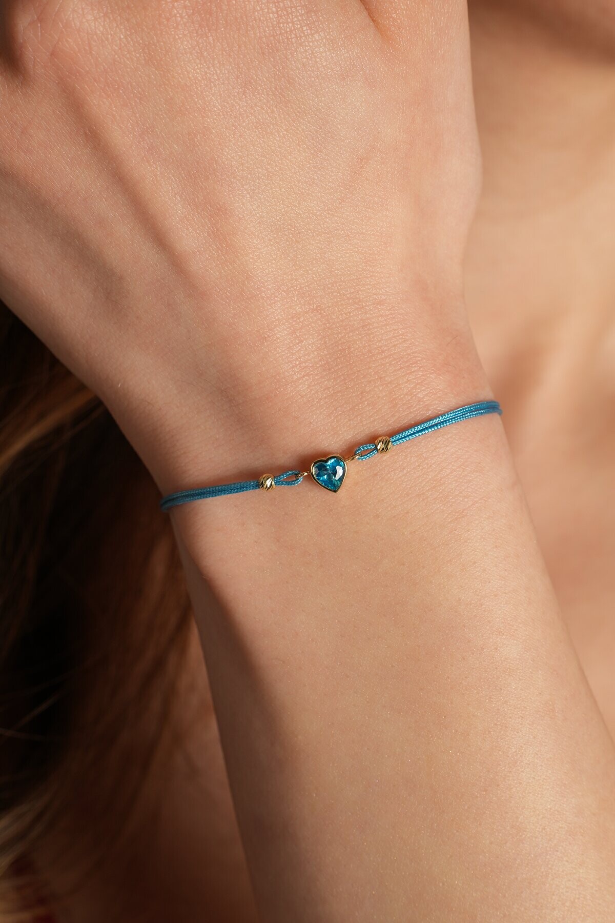 14 Ayar Kalp Bileklik