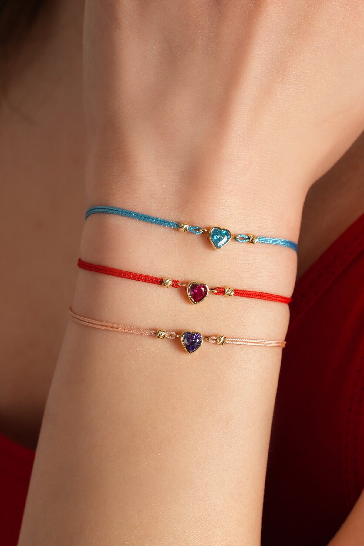 14 Ayar Kalp Bileklik