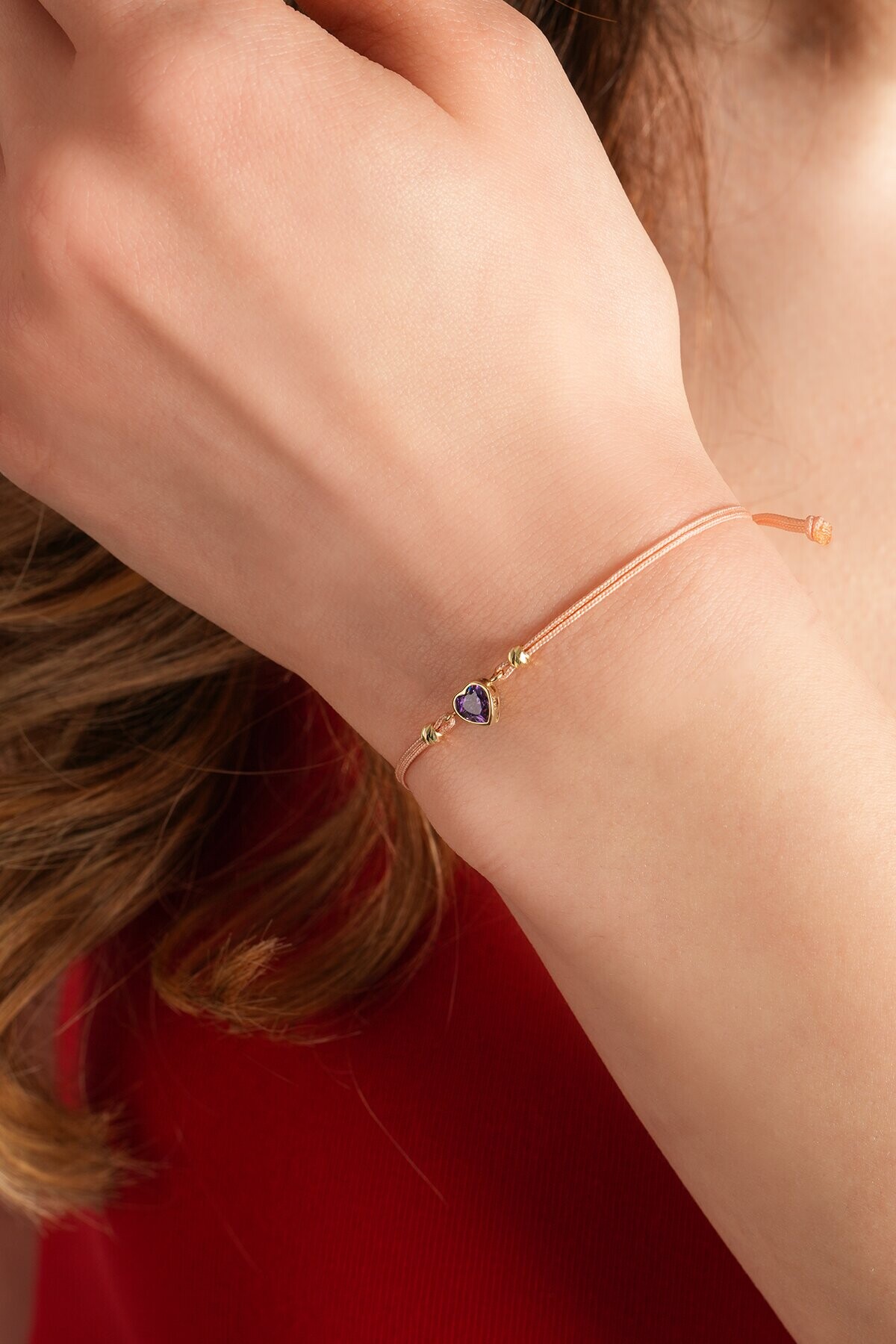 14 Ayar Kalp Bileklik