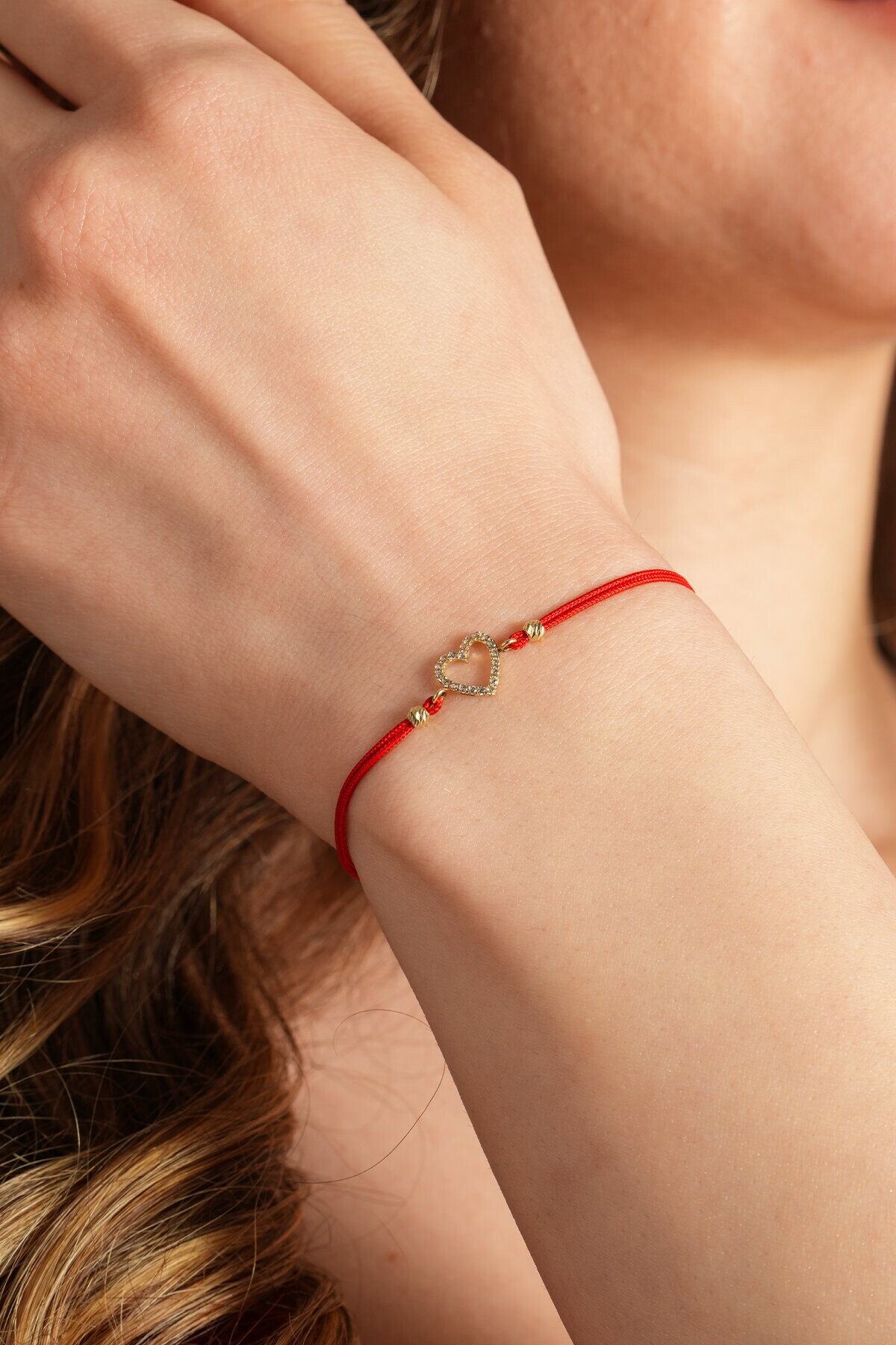 14 Ayar Kalp Bileklik