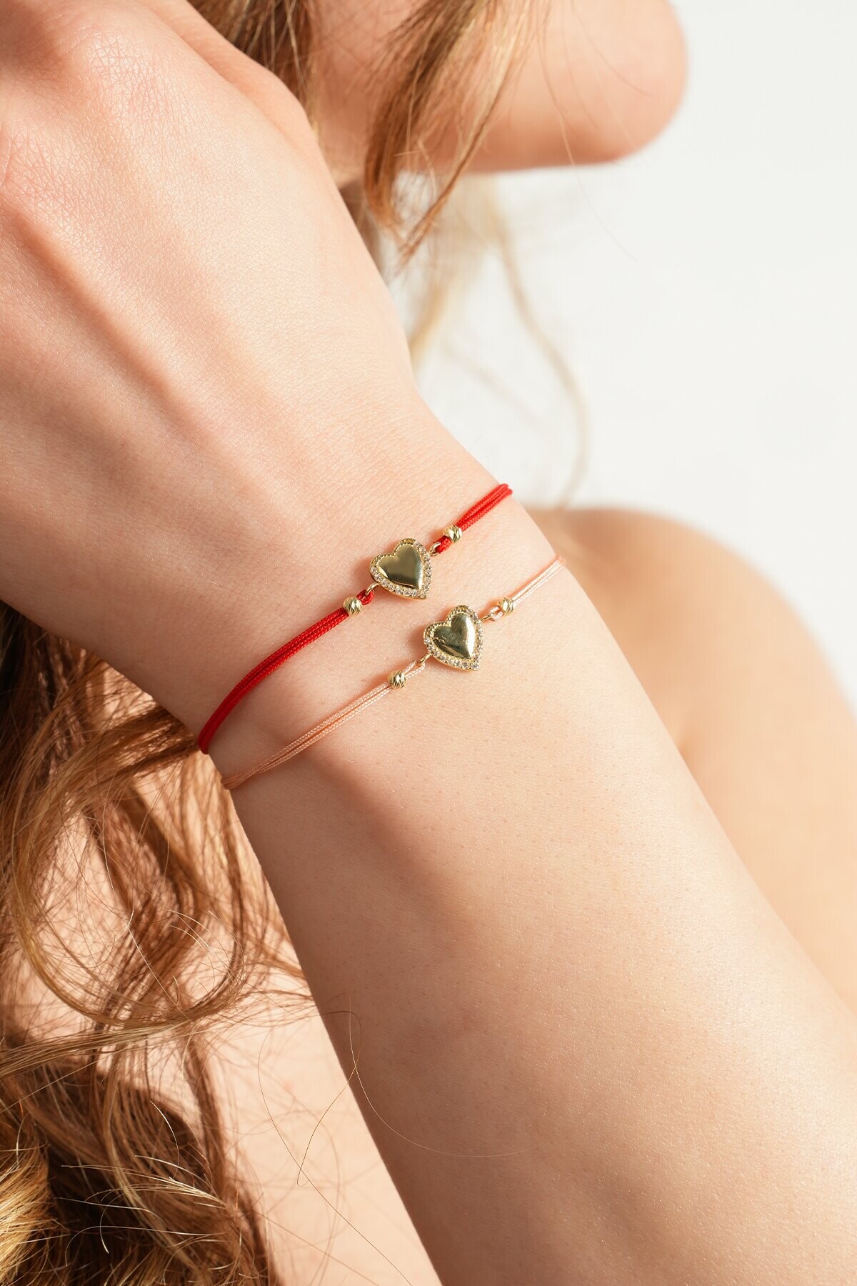 14 Ayar Kalp Bileklik