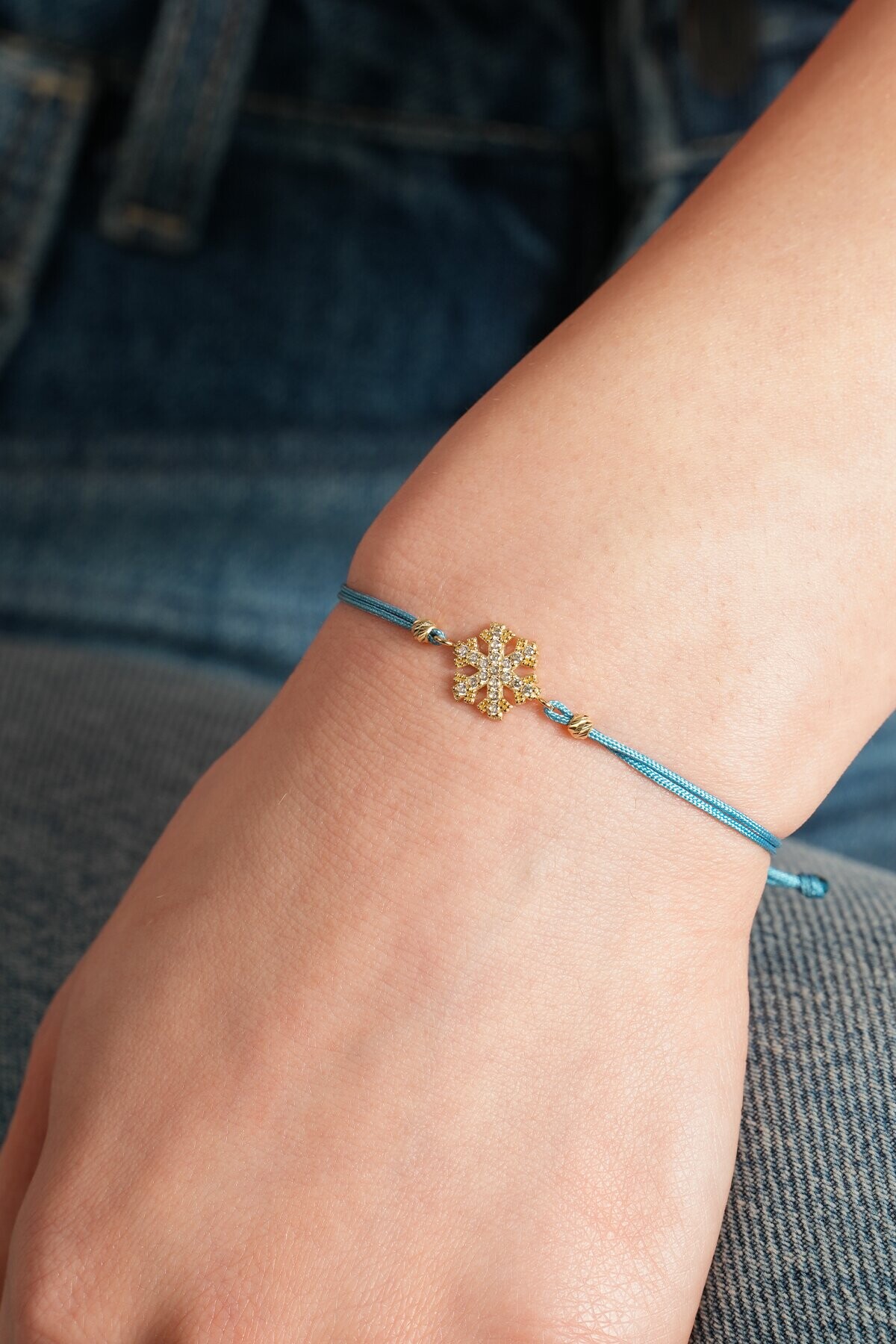 14 Ayar Kar Tanesi Bileklik