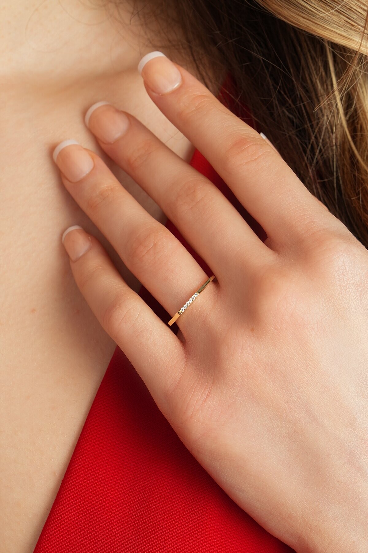 14 Ayar Köşe Yüzük