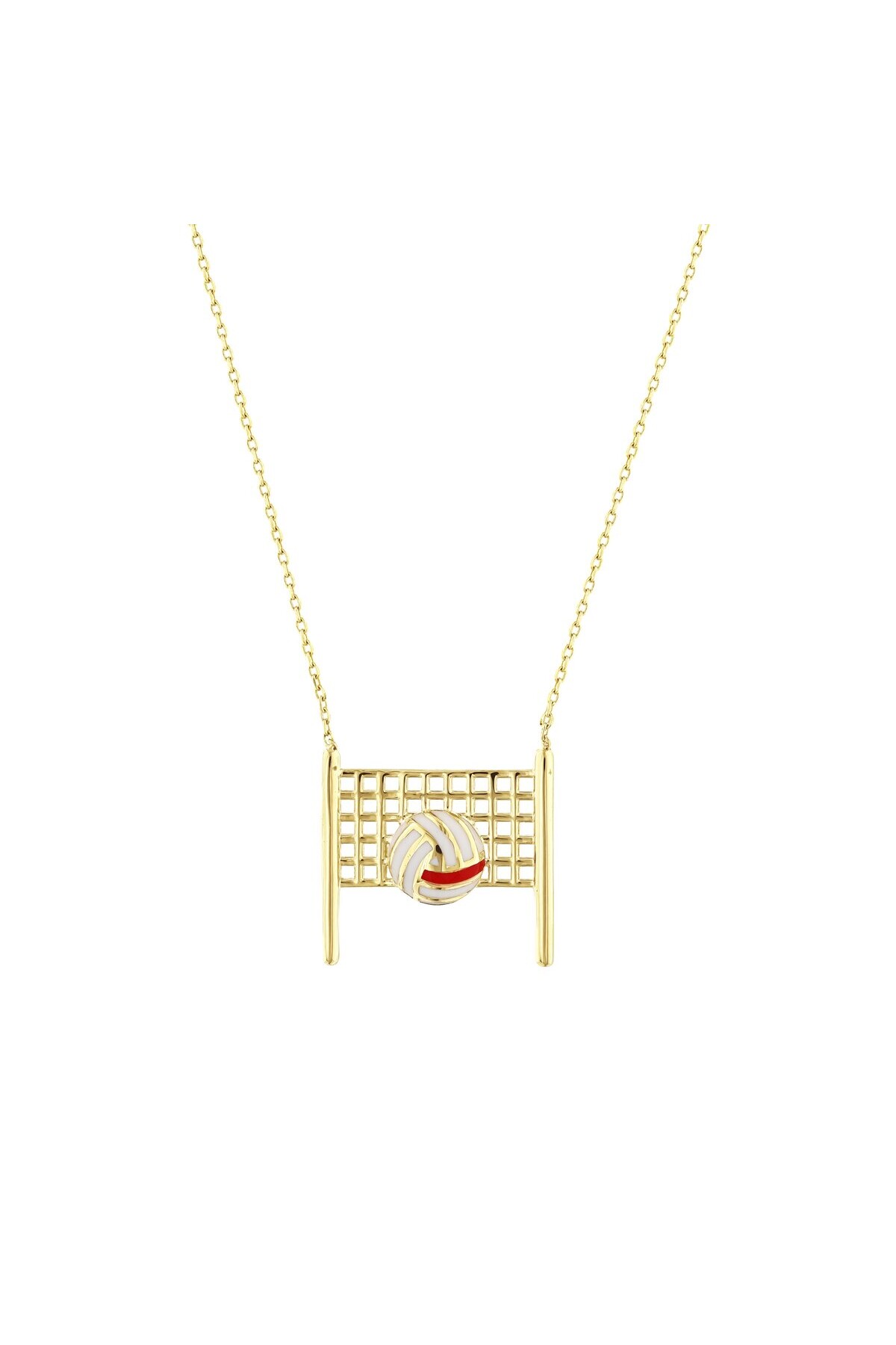 14 Ayar Voleybol Kolye