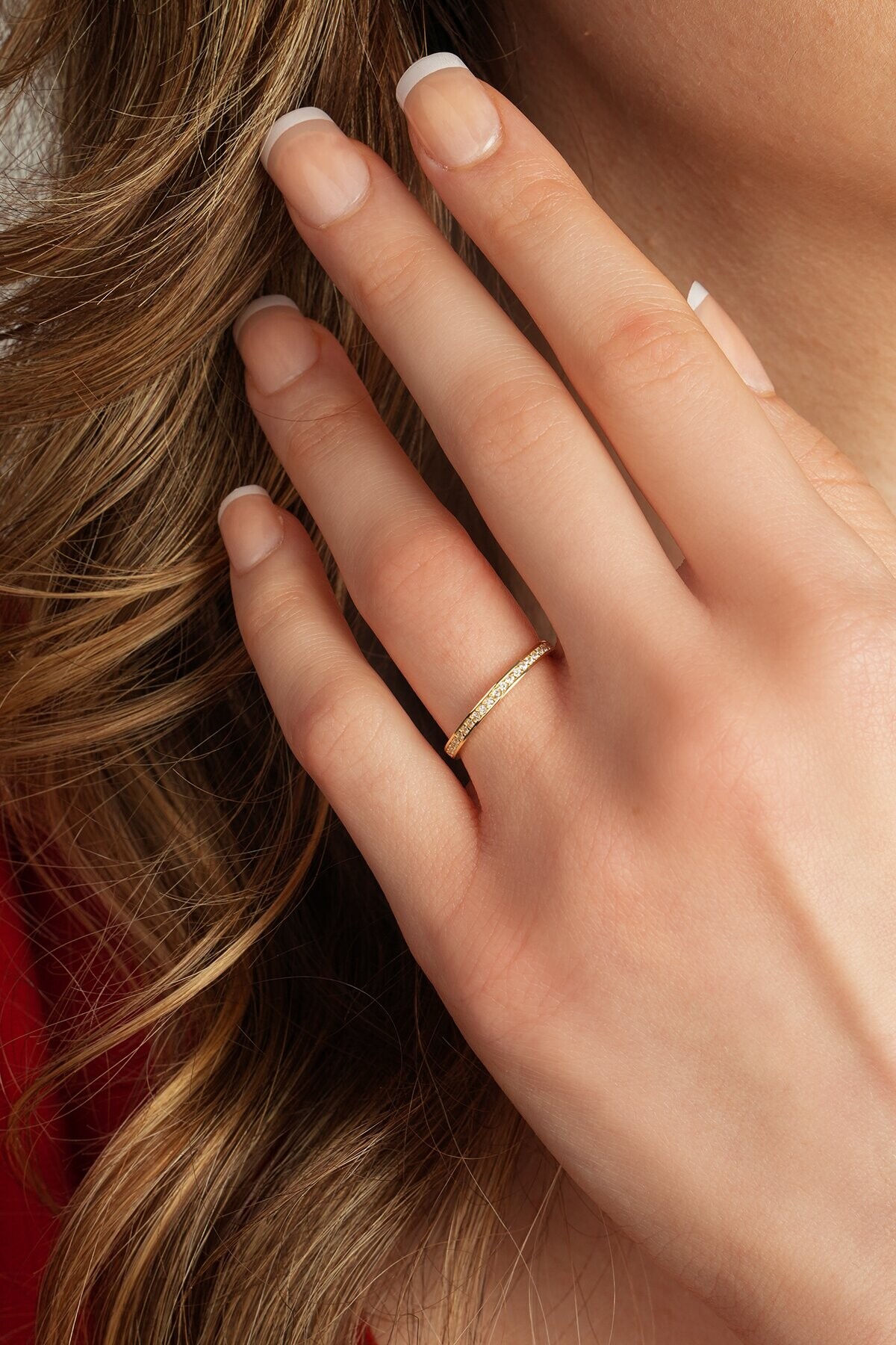 14 Ayar Yarım Tur Yüzük