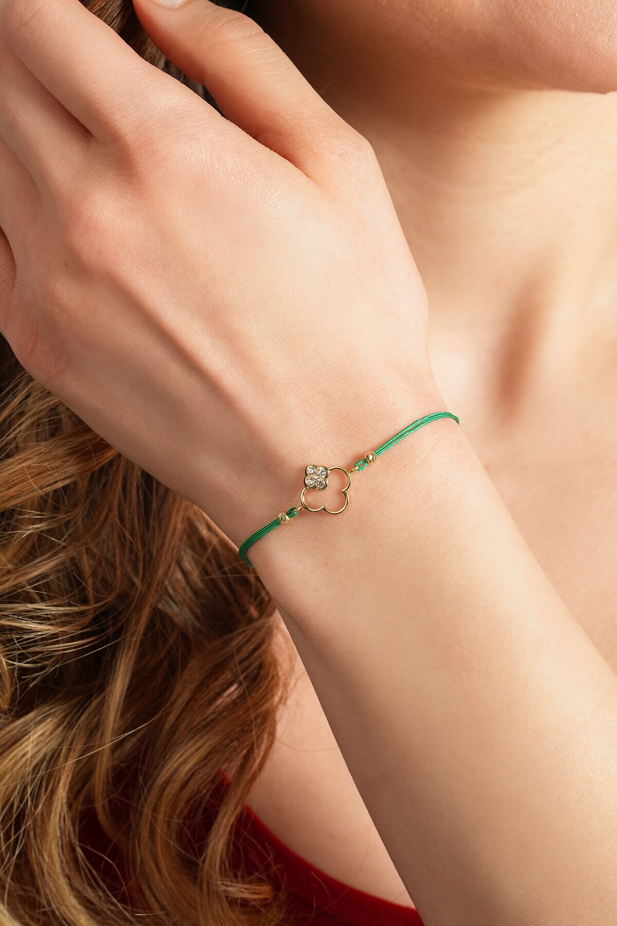 14 Ayar Yonca Bileklik