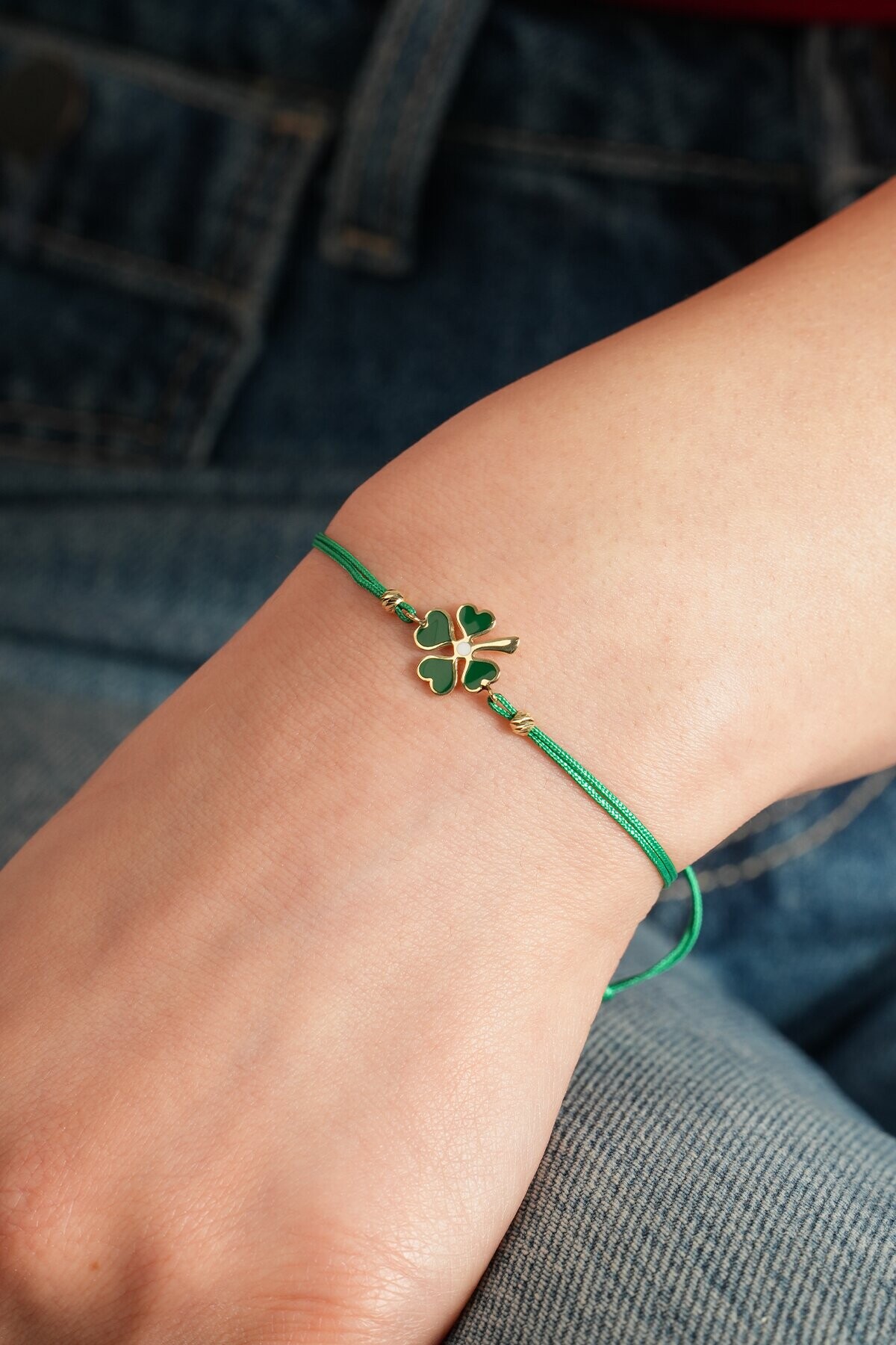 14 Ayar Yonca Bileklik