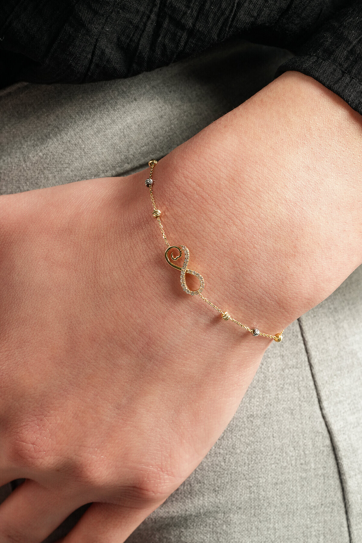 8 Ayar Sonsuzluk Bileklik