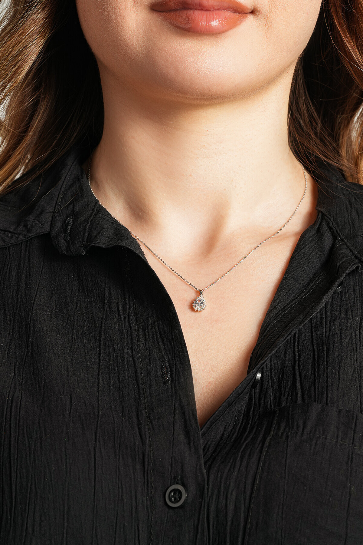 8 Ayar Tektaş Kolye