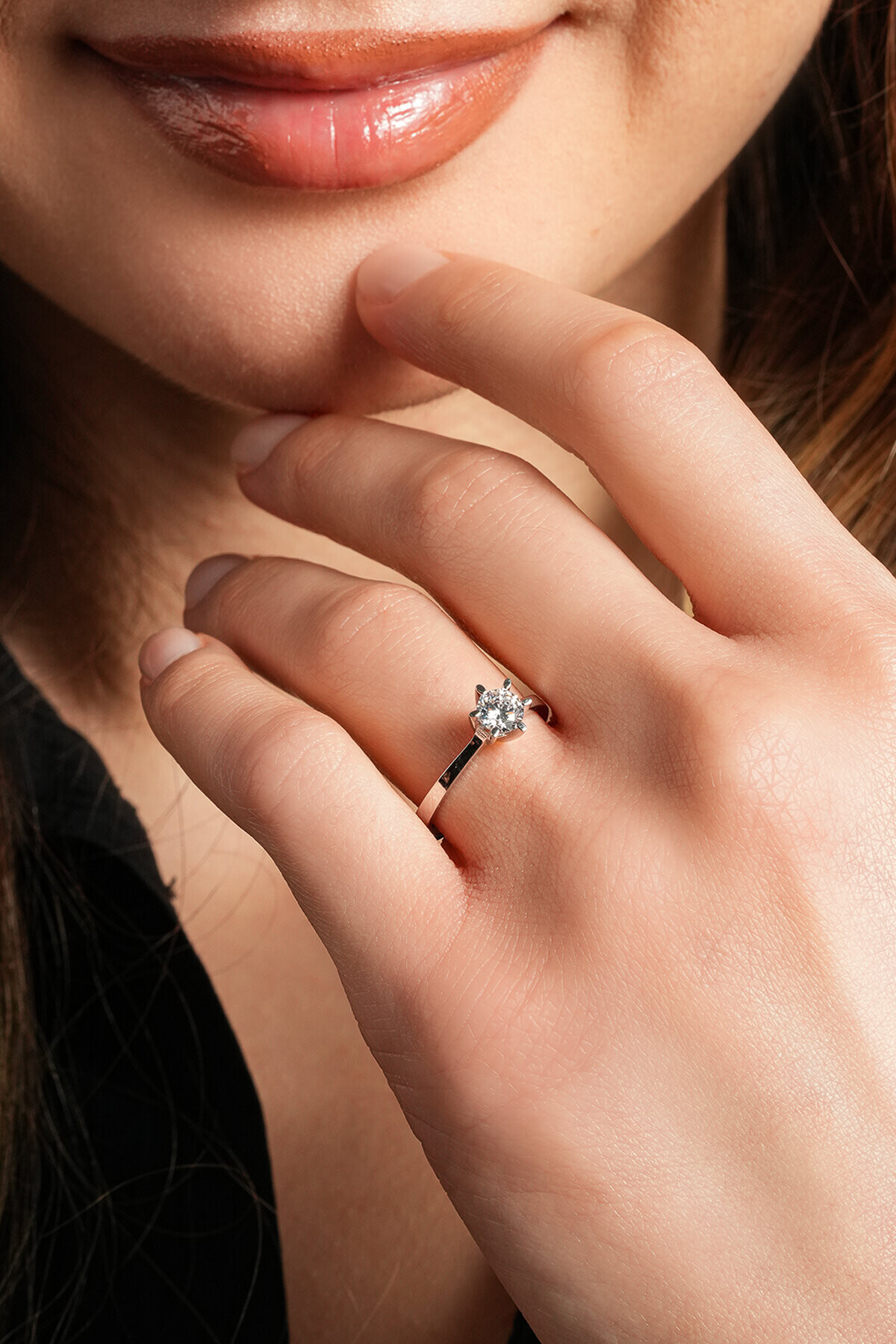 8 Ayar Tektaş Yüzük