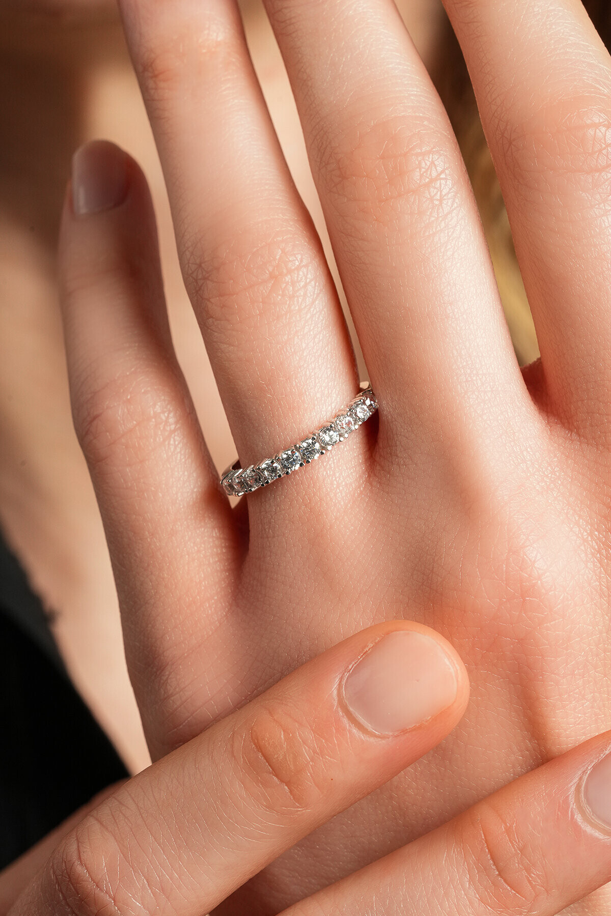 8 Ayar Yarımtur Yüzük