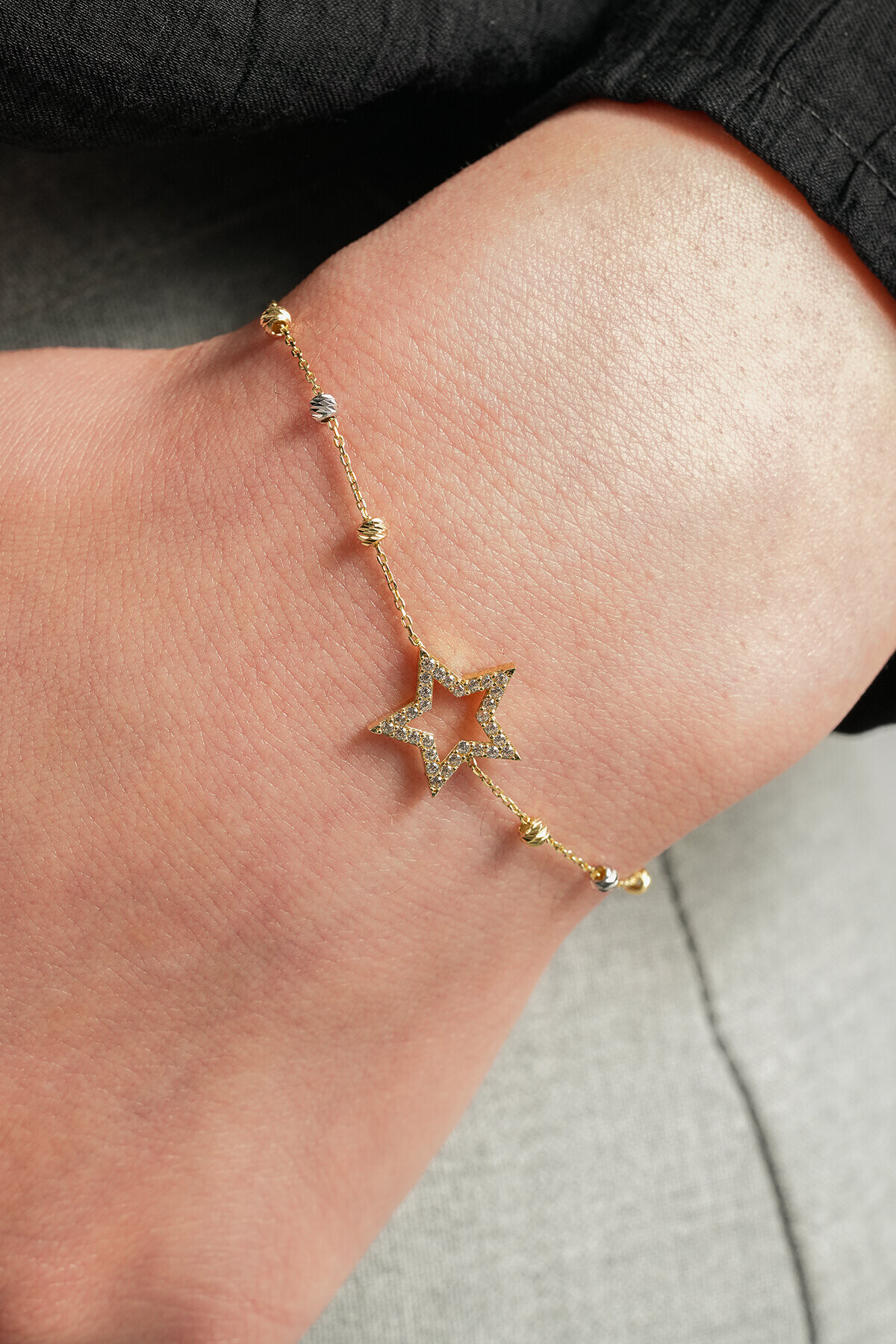 8 Ayar Yıldız Bileklik