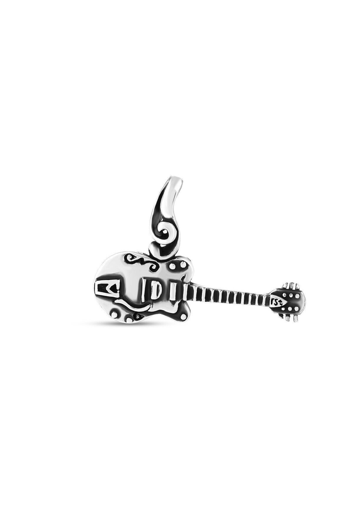 Gümüş Erkek Gitar Kolye Ucu