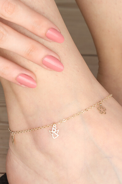 14 Ayar Altın Figürlü Halhal