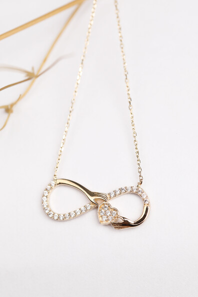 14 Ayar Altın Sonsuzluk Kolye