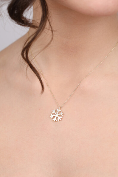 14 Ayar Altın Kartanesi Kolye