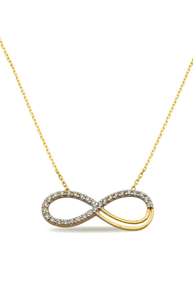 14 Ayar Altın Sonsuzluk Kolye