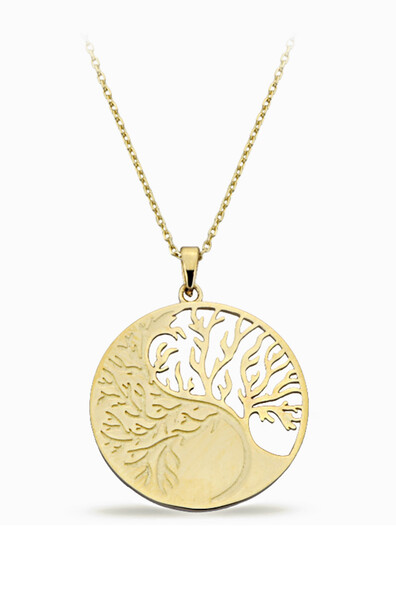 14 Ayar Altın Ağaç Kolye