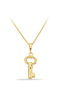14 Ayar Altın Anahtar Kolye