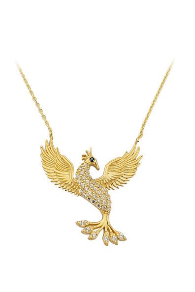 14 Ayar Altın Anka Kuşu Kolye