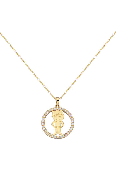 14 Ayar Altın Erkek Çocuk Kolye