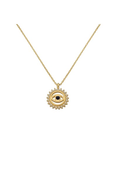14 Ayar Altın Göz Kolye