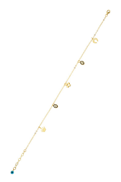 14 Ayar Altın Mineli Halhal