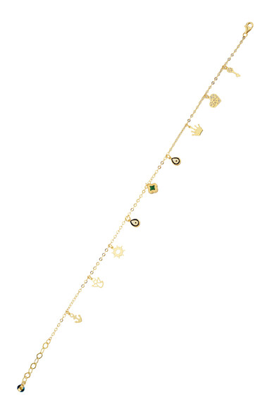 14 Ayar Altın Mineli Halhal