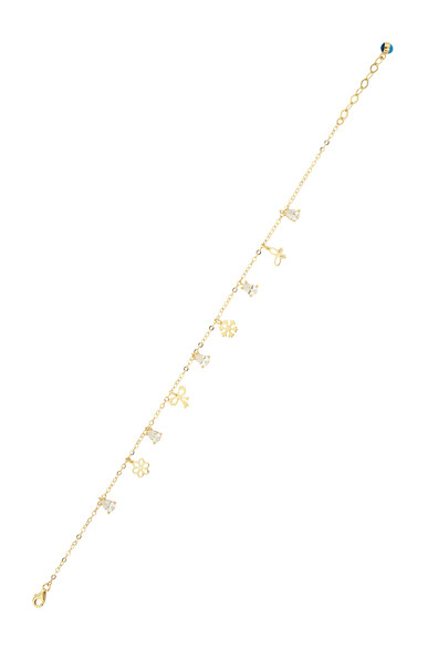 14 Ayar Altın Kartanesi ve Figürlü Halhal