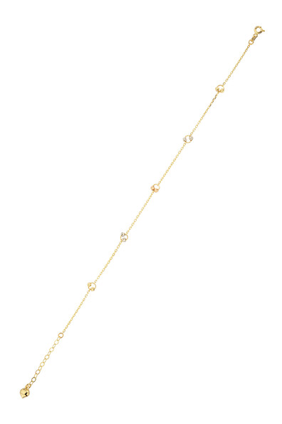 14 Ayar Altın Yuvarlak Dorikalı Halhal