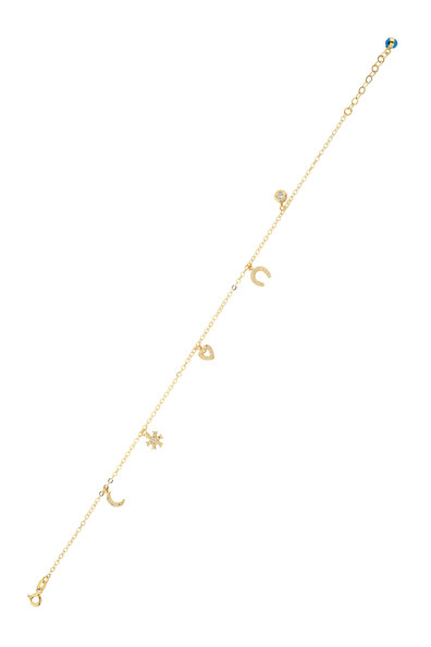 14 Ayar Altın Figürlü Halhal