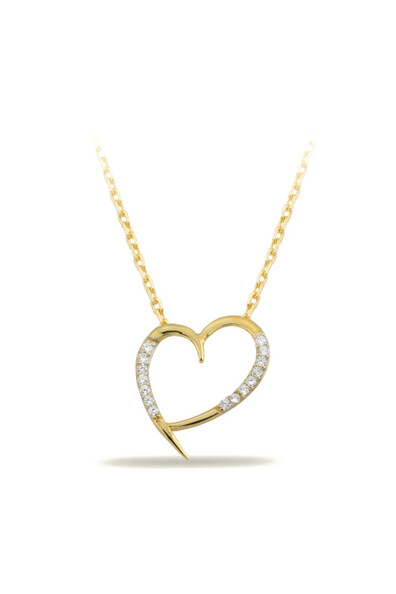 14 Ayar Altın Kalp Kolye