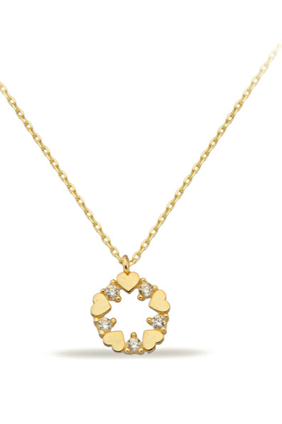 14 Ayar Altın Kalp Kolye