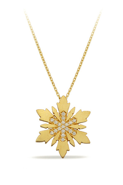 14 Ayar Altın Kartanesi Kolye