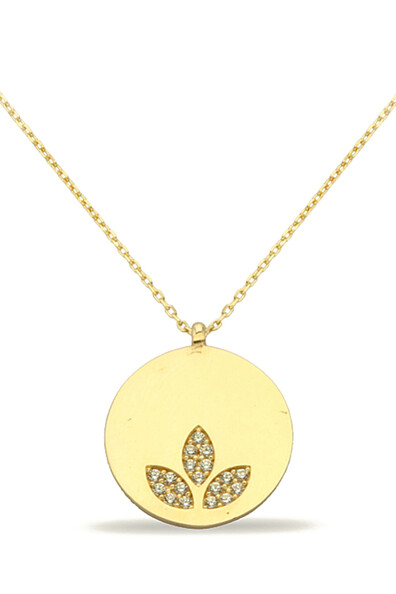 14 Ayar Altın Lotus Kolye