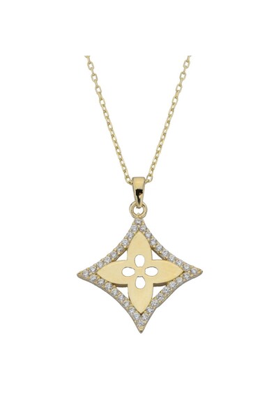 14 Ayar Altın Lotus Kolye