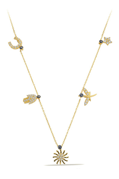 14 Ayar Altın Şans Kolye