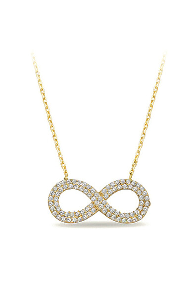 14 Ayar Altın Sonsuzluk Kolye
