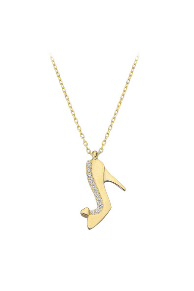 14 Ayar Altın Topuklu Ayakkabı Kolye