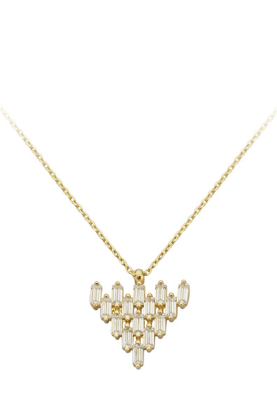 14 Ayar Altın Üçgen Kolye