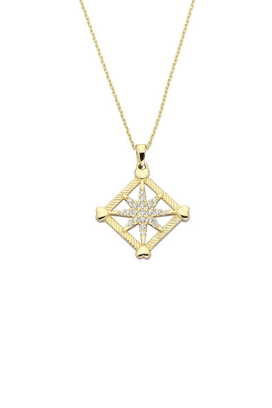 14 Ayar Altın Yıldız Kolye